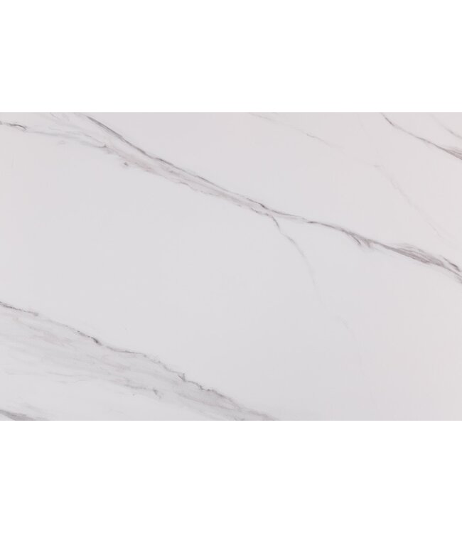 Invicta Interior Uitschuifbare eettafel MIKADO 180-230cm wit keramiek zwart sterrenframe - 46495