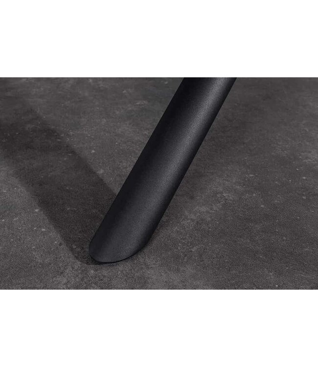 Invicta Interior Uitschuifbare eettafel MIKADO 180-230cm wit keramiek zwart sterrenframe - 46495