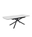 Invicta Interior Uitschuifbare eettafel MIKADO 180-230cm wit keramiek zwart sterrenframe - 46495