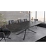 Invicta Interior Uitschuifbare eettafel MIKADO 180-230cm grafiet keramiek zwart ster onderstel - 46496