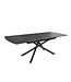 Invicta Interior Uitschuifbare eettafel MIKADO 180-230cm grafiet keramiek zwart ster onderstel - 46496