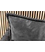 Invicta Interior Design slaapbank APARTMENT 215 cm grijs fluwelen 3-zitsbank incl. bedbox kussen - 47133