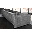 Invicta Interior Design slaapbank APARTMENT 215 cm grijs fluwelen 3-zitsbank incl. bedbox kussen - 47133