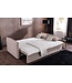 Invicta Interior Design slaapbank APARTMENT 215cm beige corduroy 3-zits bank incl. bedbox kussen - 47132