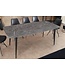 Invicta Interior Moderne eettafel MILANO 180cm antraciet keramiek zwarte metalen poten - 46993