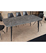Invicta Interior Moderne eettafel MILANO 160 cm antraciet keramiek zwarte metalen poten - 46992