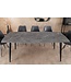 Invicta Interior Moderne eettafel MILANO 160 cm antraciet keramiek zwarte metalen poten - 46992