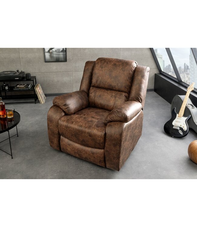 Invicta Interior Bioscoopfauteuil HOLLYWOOD kunstleer antiekbruin - 47596