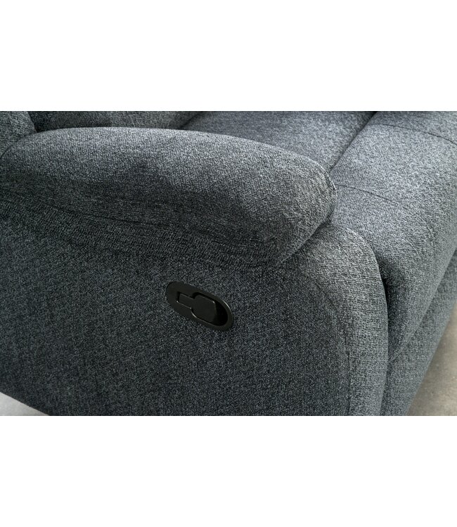 Invicta Interior Bioscoopfauteuil HOLLYWOOD, gestructureerde stof, donkergrijs - 47594