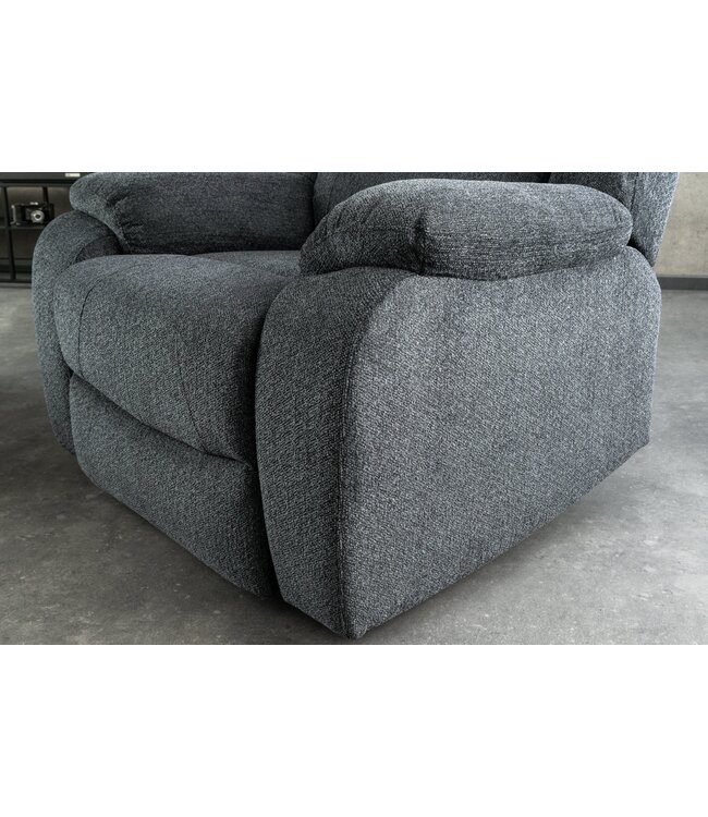 Invicta Interior Bioscoopfauteuil HOLLYWOOD, gestructureerde stof, donkergrijs - 47594