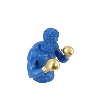 Invicta Interior Decoratiefiguur BOXER 50cm blauw goud - 48033