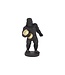 Invicta Interior Decoratiefiguur KING APE 30cm gorilla zwart goud - 48044