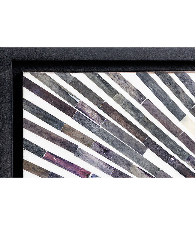 Invicta Interior Dressoir HERITAGE 160cm mozaïek botten zwart wit - 48633