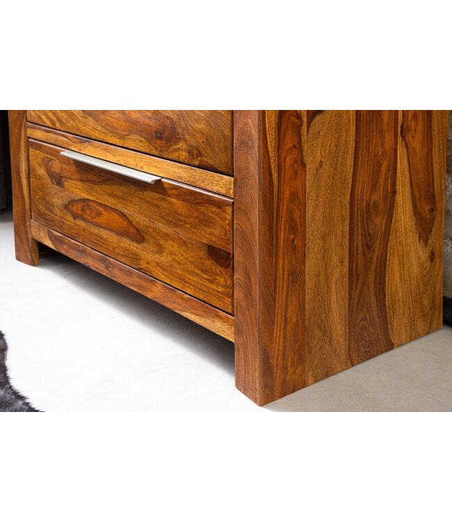 Invicta Interior Dressoir PURE 100 cm sheeshamhout bruine steenafwerking - 46165