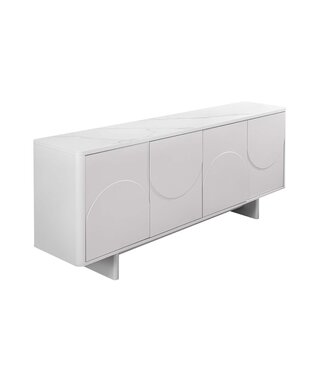 Invicta Interior Dressoir SAVOY 180 cm 3D met wit marmeren keramisch blad - 47795