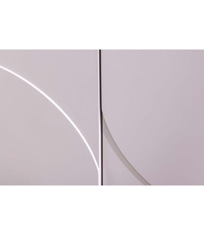 Invicta Interior Dressoir SAVOY 180 cm 3D met wit marmeren keramisch blad - 47795