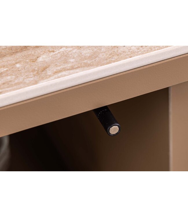 Invicta Interior Dressoir SAVOY 180 cm 3D naturel met travertijnmarmeren keramisch blad - 47796