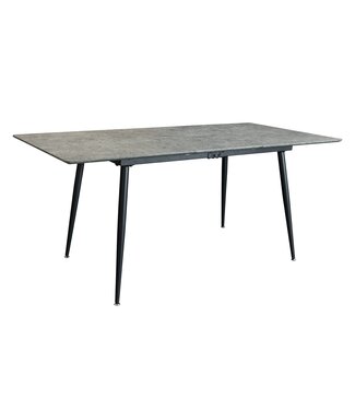 Invicta Interior Eettafel APARTMENT 120-160 cm uitschuifbaar grijze steenlook - 47070