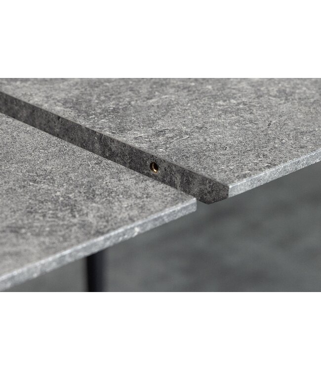 Invicta Interior Eettafel APARTMENT 120-160 cm uitschuifbaar grijze steenlook - 47070