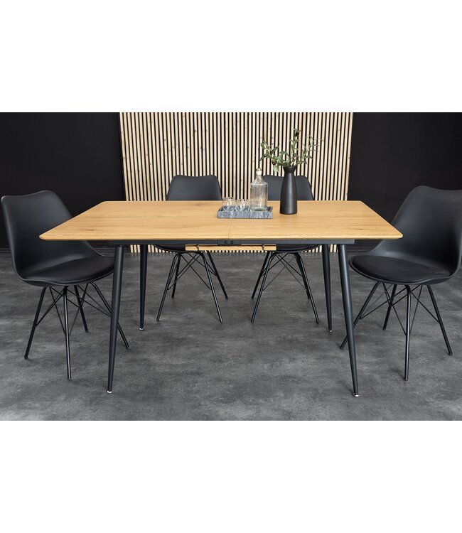 Invicta Interior Eettafel APARTMENT 120-160 cm uitschuifbaar, natuurlijke look van wild eikenhout - 47069