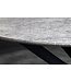 Invicta Interior Eettafel HELIX 120 cm rond, grijze steenlook met zwart metalen frame - 47068