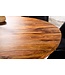 Invicta Interior Eettafel TRES CHIC Ø 120 cm rond, sheeshamhout, bruine steenafwerking - 48200
