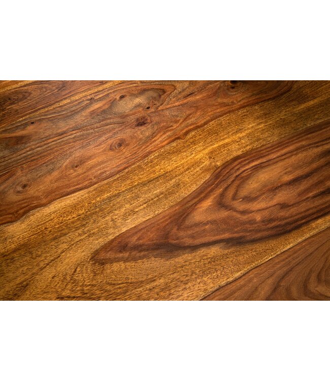 Invicta Interior Eettafel TRES CHIC Ø 120 cm rond, sheeshamhout, bruine steenafwerking - 48200