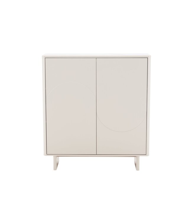 Invicta Interior Highboard SAVOY 130 cm 3D met wit marmeren keramisch blad - 47799