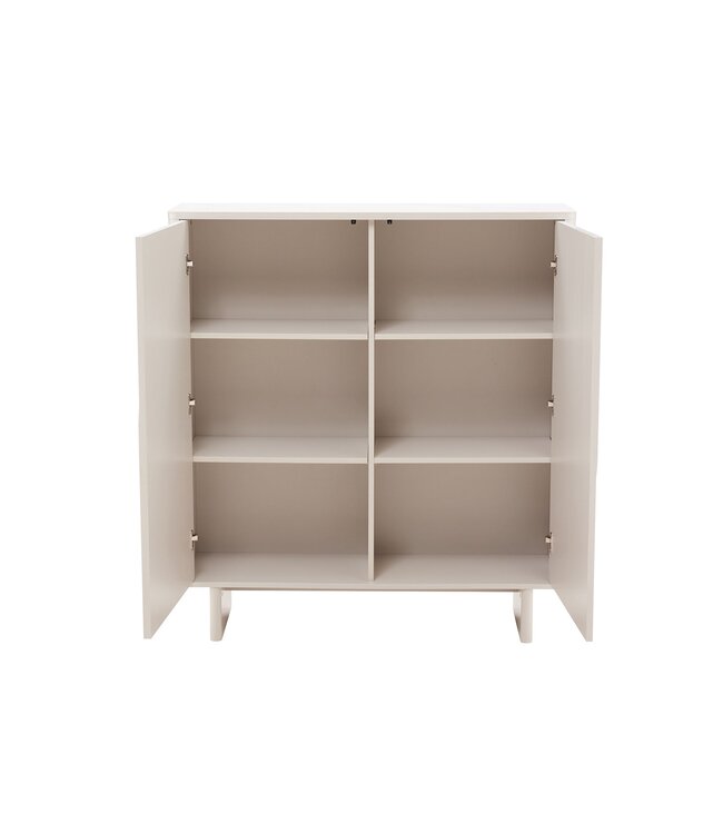 Invicta Interior Highboard SAVOY 130 cm 3D met wit marmeren keramisch blad - 47799