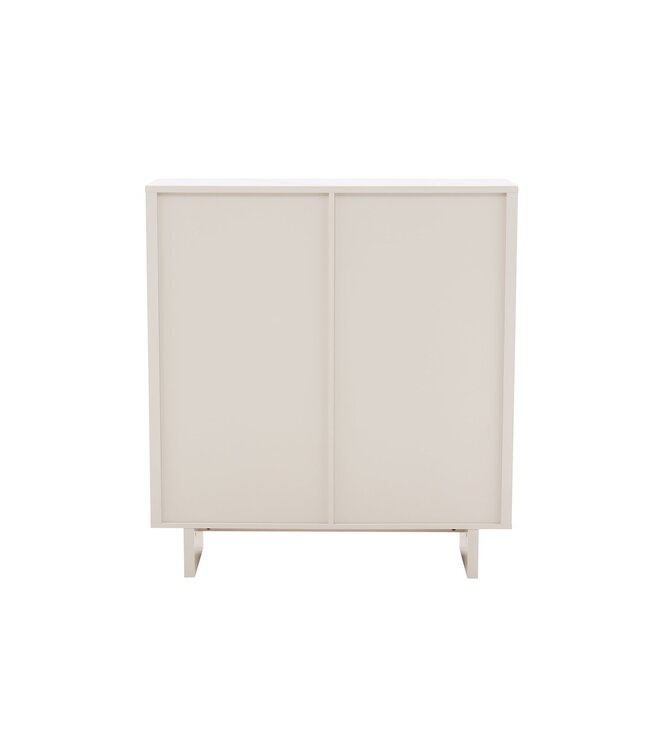 Invicta Interior Highboard SAVOY 130 cm 3D met wit marmeren keramisch blad - 47799