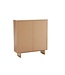 Invicta Interior Highboard SAVOY 130 cm 3D naturel met travertijnmarmeren keramisch blad - 47800