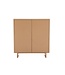 Invicta Interior Highboard SAVOY 130 cm 3D naturel met travertijnmarmeren keramisch blad - 47800