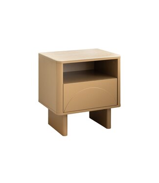 Invicta Interior Nachtkastje SAVOY 50 cm 3D naturel met travertijnmarmeren keramisch blad - 47802