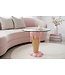 Invicta Interior Salontafel ICE CREAM 50cm met gehard glas roze beige - 48036
