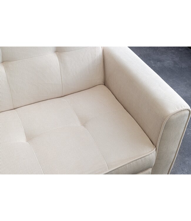 Invicta Interior Slaapbank SMART 180 cm 2-zits, corduroy beige - 47592