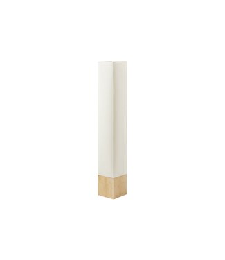 Invicta Interior Staande lamp AGAPUNE 120cm bamboe naturel bruin met witte lampenkap - 47905
