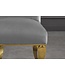 Invicta Interior Stoel MODERN BAROCK fluweelgrijs met gouden roestvrijstalen poten - 47490
