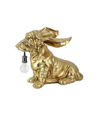 Invicta Interior Tafellamp DACKEL 70cm goud - 48064