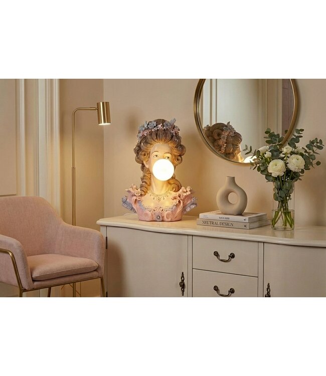 Invicta Interior Tafellamp LADY 60cm buste met lampenkap, veelkleurig - 48055