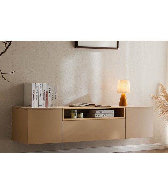 Invicta Interior TV-Board LOFT 160cm hangend naturel grijsbeige - 47809