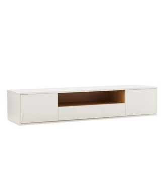 Invicta Interior TV-bord LOFT 150 cm hangend wit naturel - 47813