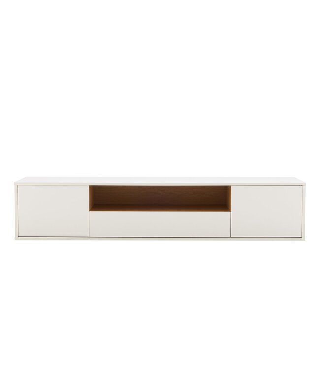 Invicta Interior TV-bord LOFT 150 cm hangend wit naturel - 47813
