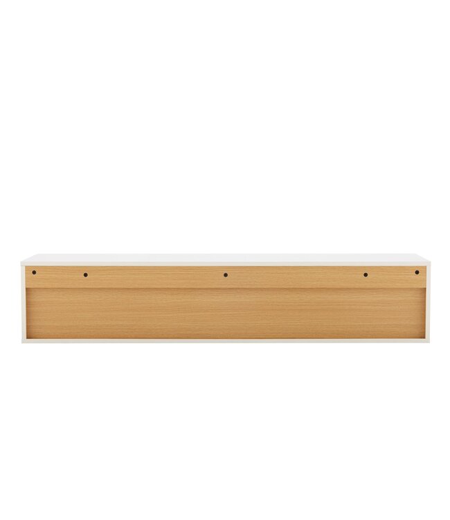Invicta Interior TV-bord LOFT 150 cm hangend wit naturel - 47813