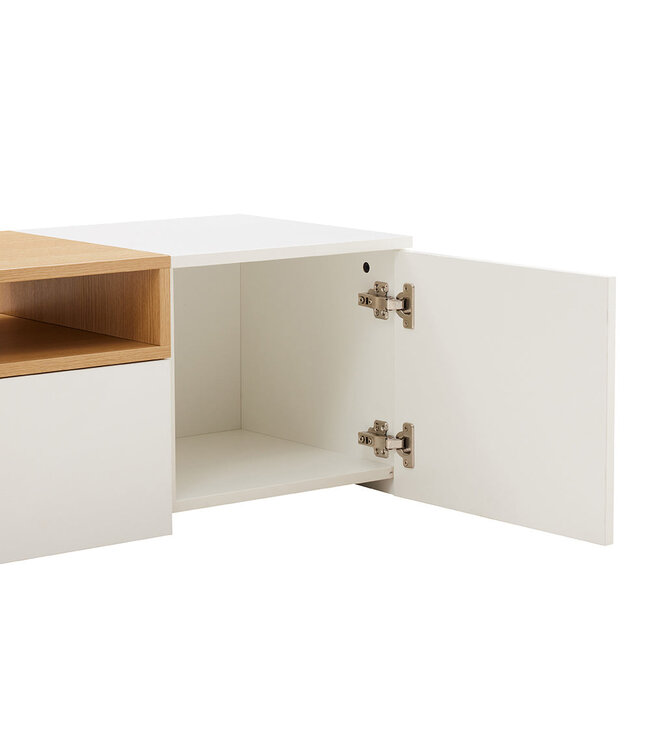 Invicta Interior TV-bord LOFT 160 cm hangend wit naturel - 47807