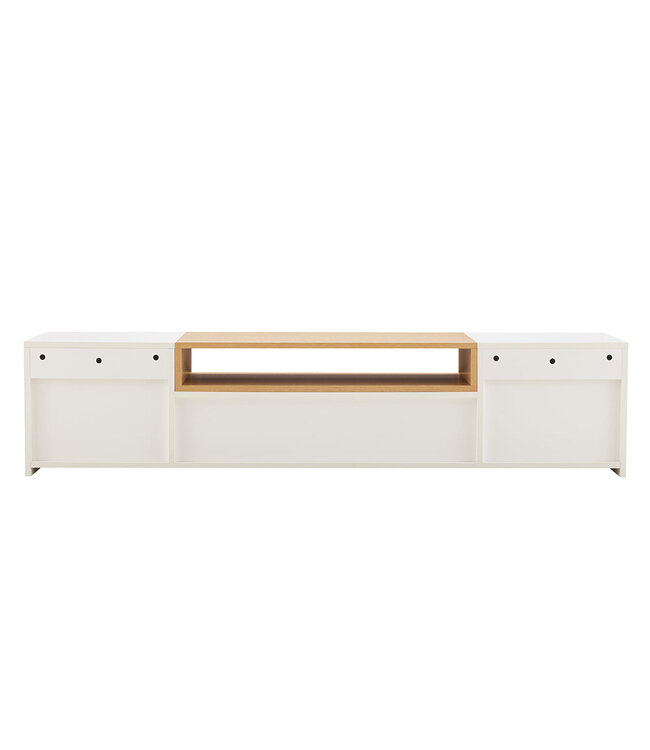 Invicta Interior TV-bord LOFT 160 cm hangend wit naturel - 47807