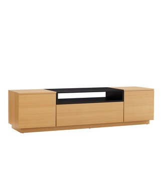 Invicta Interior TV-bord LOFT 160 cm naturel zwart - 47811