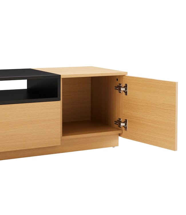 Invicta Interior TV-bord LOFT 160 cm naturel zwart - 47811