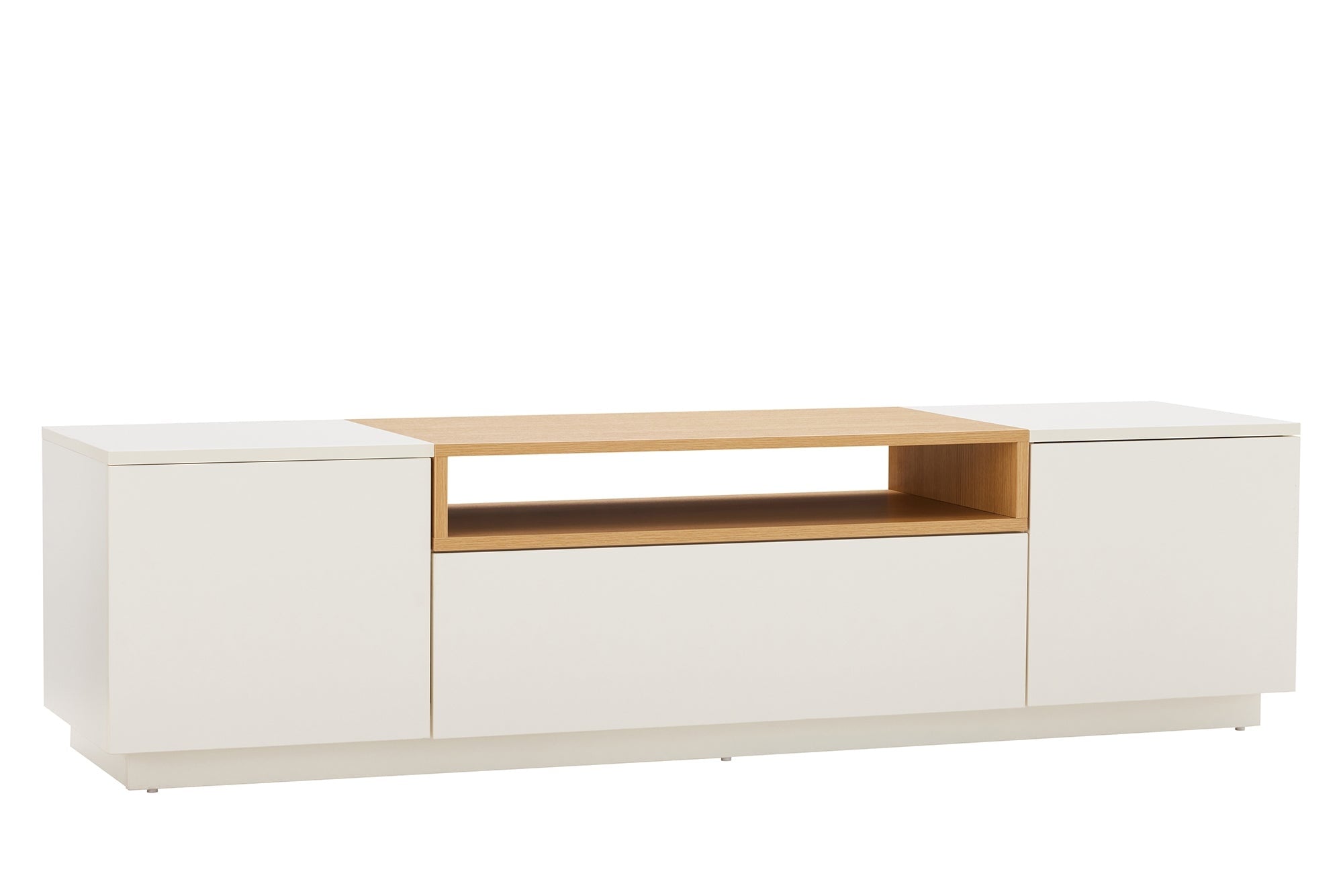 TV-bord LOFT 160cm wit naturel - 47810 - Meubello®