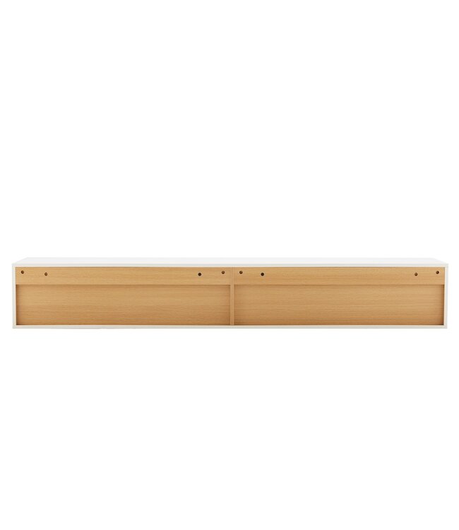 Invicta Interior TV-bord LOFT 200cm hangend wit naturel - 47815
