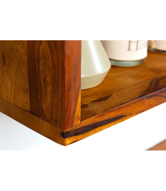 Invicta Interior Wandplank HEMINGWAY 43-94cm set van 3 sheesham naturel - 41929